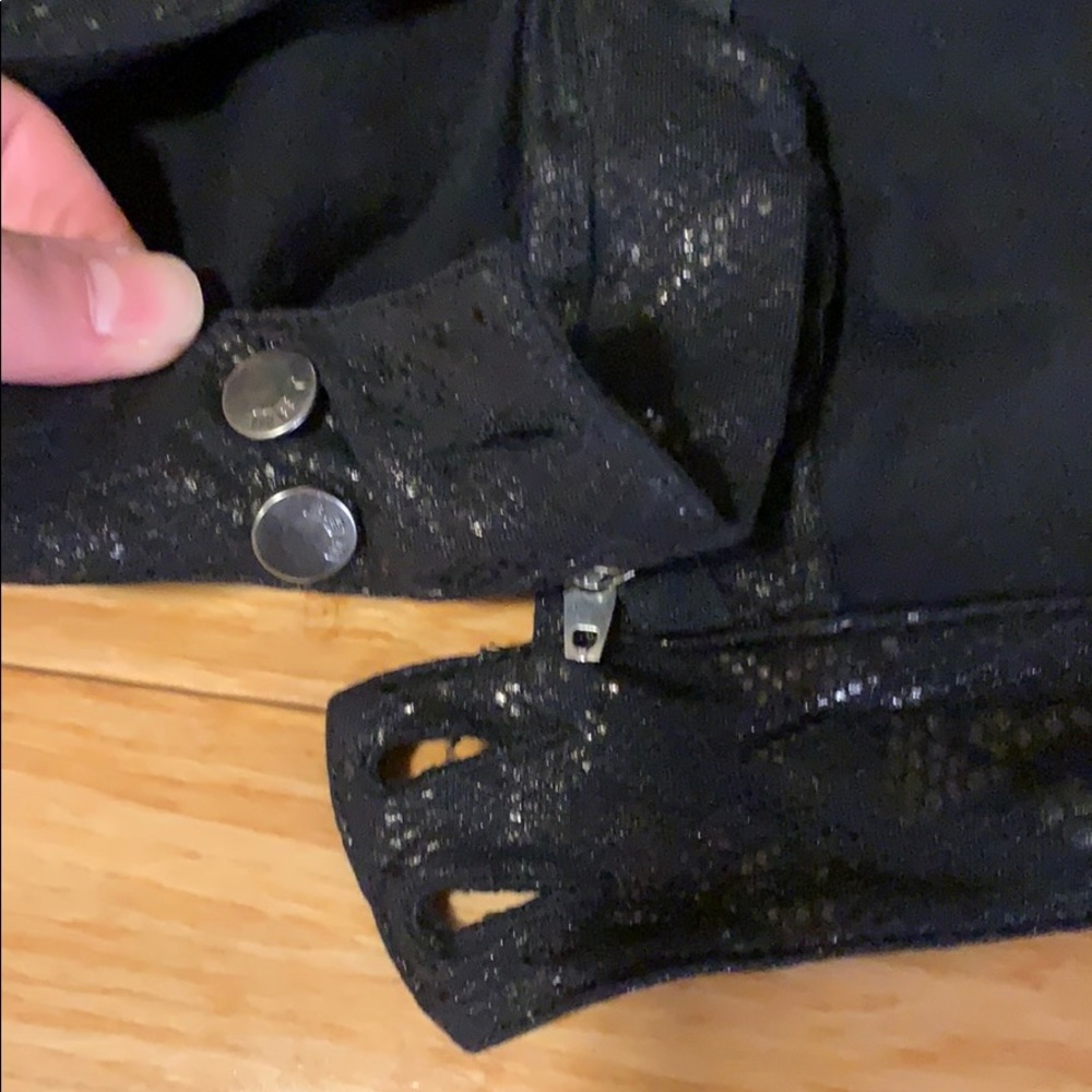 Met Black Python-Printed Pants - Good Condition - image 4